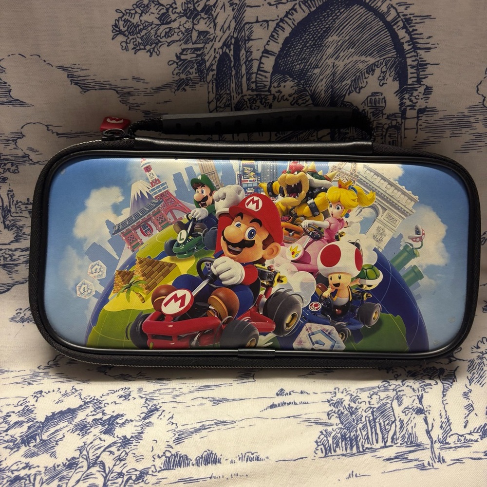 Nintendo Switch Game Traveler Deluxe Travel Stand Carrying Case- Mariokart Mario